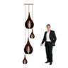 Lustre Pendente para Sala Pé Direito Duplo Sp-drop Marrom - 5