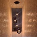 Ver imagem 1 de Lustre Pendente para Sala Pé Direito Duplo Sp-drop Marrom