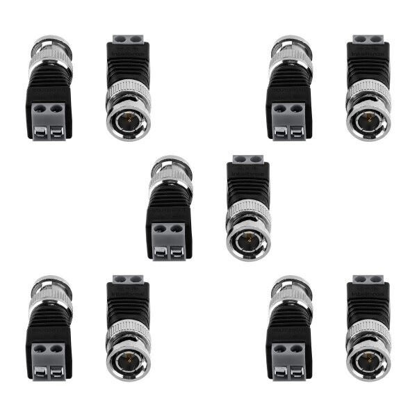 Conector para vídeo BNC Borne pacote Individual com 10 peças - 1