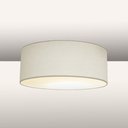 Ver imagem 1 de Luminária Plafon Redondo Cúpula em Tecido 40x15:branco5942