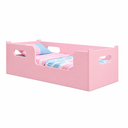 Ver imagem 3 de Cama Infantil Juvenil Rosa com Colchão para Crianças Menina Menino Bebe