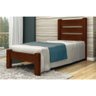 Cama Solteirão Berlim De Madeira Angelim Castanho - 1