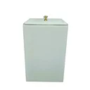 Ver imagem 1 de Lixeira Acrílica Banheiro, Lavabo, Cozinha Linha Premium Esconde Sacola 7,5 Litros Puxador Cristal