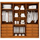 Ver imagem 3 de Guarda Roupa Casal Bristol 6 Portas 8 Gavetas Cinamomo - Novo Horizonte