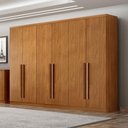 Ver imagem 4 de Guarda Roupa Casal Bristol 6 Portas 8 Gavetas Cinamomo - Novo Horizonte