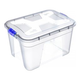 Caixa Organizadora Multiuso Transparente 56 Litros - 1