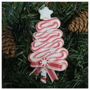 Ver imagem 1 de Kit 4 Enfeite Pendente para Árvore de Natal Pinheirinho 13,5cm