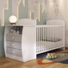 Berço Cômoda com Colchão Incluso Colinho de Mãe Multimóveis Mp4304 Branco/cinza - 2