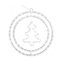 Ver imagem 1 de Argola Dupla C/ Figura Árvore 80 Leds Branco - Global