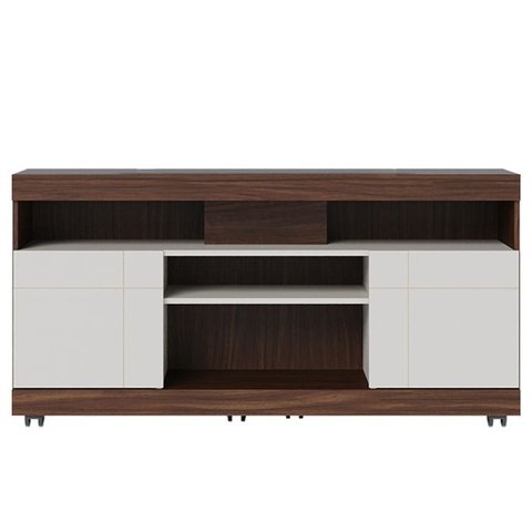 Rack Bancada Tv 47 Pol 136 Cm Yara Nogueira Real Off White Colibri