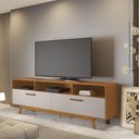 Ver imagem 2 de Rack para Tv até 70 Polegadas Cristal Jcm Cinamomo Off White