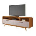 Ver imagem 1 de Rack para Tv até 70 Polegadas Cristal Jcm Cinamomo Off White