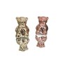 Enfeite Decorativo Casal Ursos Cerâmica Rosé E Gold 6X4,5Cm - 2