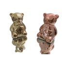 Ver imagem 1 de Enfeite Decorativo Casal Ursos Cerâmica Rosé E Gold 6X4,5Cm