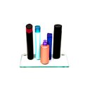 Ver mais imagens de Porta Shampoo Reto em Vidro Incolor Lapidado - Aquabox - 30cmx14cmx8mm