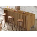 Ver imagem 1 de Balcão Ilha Cozinha Gourmet Imperatriz C/ 2 Portas e 5 Gavetas 200cm Freijo/off White - Nesher