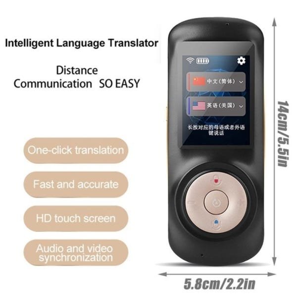 Dispositivo portátil de tradutor de idiomas, tradutor de voz bidirecional  inteligente de 137 idiomas, tradutor de fotos, tradutor offline/WiFi com  tela sensível ao toque HD 3.0 para viagens, comunicações empresariais