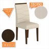 Kit 2 Cadeiras Estofadas Vitória Imbuia/bege - Móveis Arapongas Imbuia/bege 03 - 2