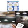KIT 3 LAMPADAS LED SPOT COM CONTROLE REMOTO LUMINARIA TOQUE SEM FIO SMD QUARTO ARMARIO CLOSET - 6