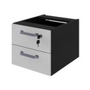 Ver imagem 2 de Gaveteiro para Mesa de Escritório 33cm com Chave 2 Gavetas Multimóveis CR25304
