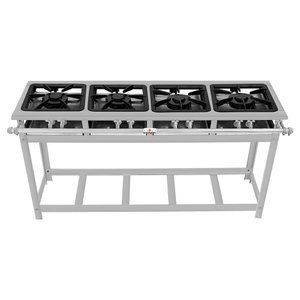 Fogão Serv Kenok 4 Bocas Duplas Baixa Pressão Fbse4bl.881