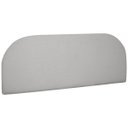 Ver imagem 3 de Kit Cabeceira e Calçadeira Império Casal para Cama Box 140cm Bouclê Facto - Sofa Store:bouclê Cinza