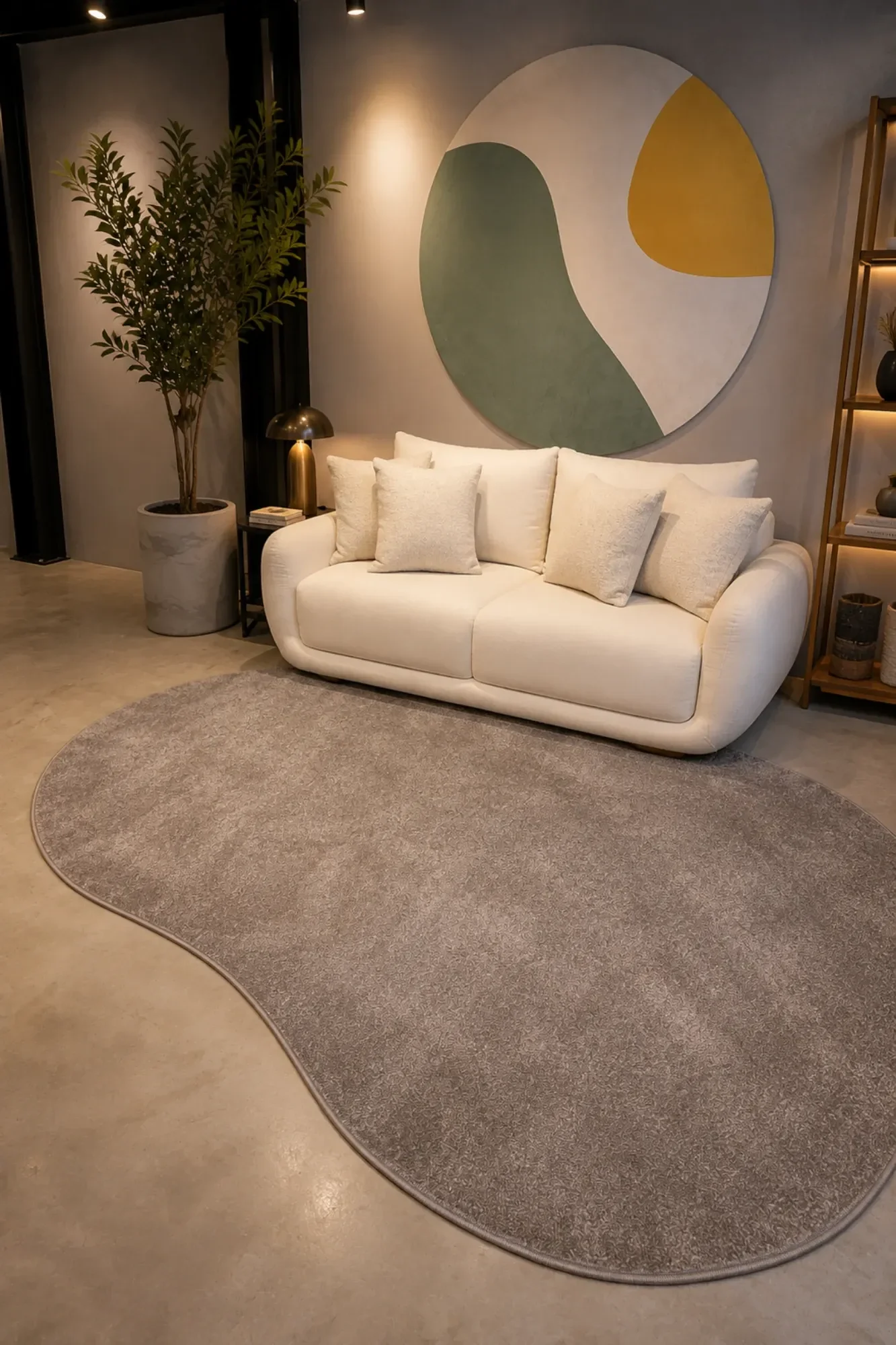 Tapete Liso Califórnia Orgânico Kaki - 2,50x3,00m