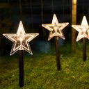 Ver imagem 3 de Pisca 5 Estrela Leds Solar Amarelo Jardim Noel Natal de 2,5m