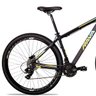 Bicicleta Aro 29 Rava Pressure 24v Shimano Freio Hidraulico Pto/Verde/Azul - 17 - 2