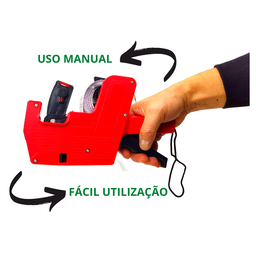 Etiquetadora de Preço Aplicadora Maquina Etiquetar Manual Precificadora + Etiqueta - 2