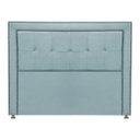 Ver imagem 3 de Cabeceira Estofada para Cama Box King 195cm Ravena Veludo - Sofa Store:veludo Azull Tiffany