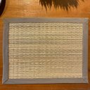 Ver imagem 4 de Kit 4 Jogo Americano Junco Natural Acabamento Luxo Mesa de Jantar 30x40cm Decore Fácil Shop
