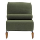 Ver imagem 7 de Poltrona Decorativa Aurea Base Aço Preto Linho Verde - Nexta Casa