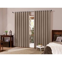 Cortina Blackout de Sala e Quarto em Tecido 3,00 X 2,50 Bege Admirare - 1