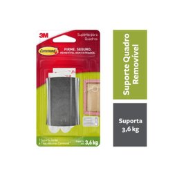 Suporte Quadros 3M Command Metálico Jumbo - 1 unidade - 3