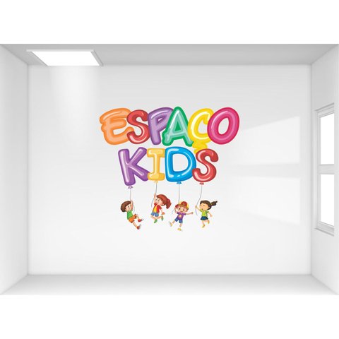 Adesivo de Parede Espaço Kids e Crianças Brinquedoteca