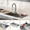 Ver imagem 1 de Cuba para Cozinha Gourmet Veneza Aço Inox 304 Lava Copos Goldenx