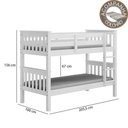 Ver imagem 3 de Beliche 730b Branco Lavado Piratini com Colchão Gazin