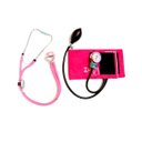 Ver imagem 2 de Kit de Fisioterapia Pamed Goniometro Martelo Buck Canetas - Rosa