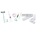 Ver imagem 3 de Kit de Fisioterapia Pamed Goniometro Martelo Buck Canetas - Rosa