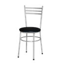 Ver imagem 5 de Kit 4 Cadeiras Epoxi Cinza para Cozinha: Preto