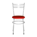 Ver imagem 3 de Kit 4 Cadeiras Epoxi Cinza para Cozinha: Vermelho