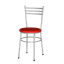 Ver imagem 4 de Kit 4 Cadeiras Epoxi Cinza para Cozinha: Vermelho