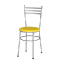 Ver imagem 4 de Kit 4 Cadeiras Epoxi Cinza para Cozinha: Amarelo