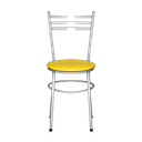 Ver imagem 3 de Kit 4 Cadeiras Epoxi Cinza para Cozinha: Amarelo