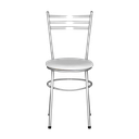 Ver imagem 3 de Kit 4 Cadeiras Epoxi Cinza para Cozinha: Branco