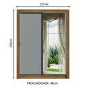 Ver mais imagens de Guarda-roupa Solteiro 2 Portas Com Espelho Rustic/Cinza