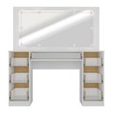 Ver imagem 4 de Penteadeira Camarim com Espelho e LED 7 Gavetas Flex Isis Multimóveis MP6098 Branco/Madeirado