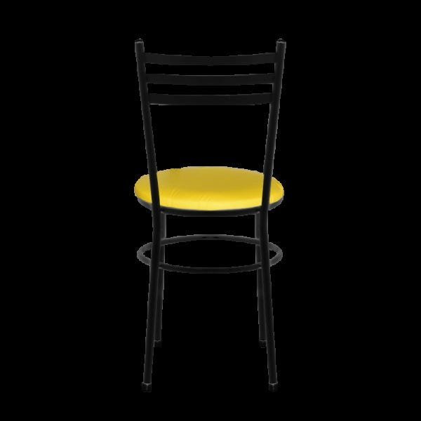 Kit 4 Cadeiras Epoxi Preta para Cozinha: Amarelo - 5