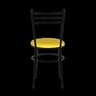 Kit 4 Cadeiras Epoxi Preta para Cozinha: Amarelo - 5